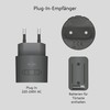 ELRO DB2000 Wireless Doorbell Set - with Compact Plug-In Receiver