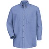 Red Kap Men's Poplin Dress Shirt, Light Blue, 4X-Large