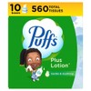 Puffs Puffs Plus Lotion Facial Tissues, 10 Cubes, 56 Tissues