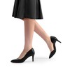 Women's Closed Toe Pumps, Black (black polyurethane)
