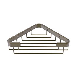 Allied Brass BSK-50ST Toiletry Corner Shower Basket, Antique Brass
