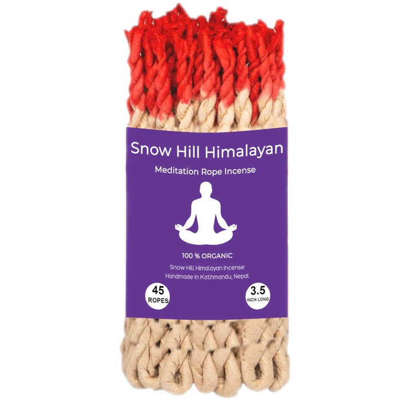 Snow Hill Incense Rope Holder Burner with 1 Bundle 45