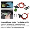 Hoypeyfiy 7701209803 Heater Blower Fan Resistor Motor, Replacement for Clio