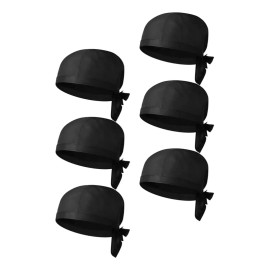 6pzs Sombrero Cocinero Gorra Gorritos Chef Cabeza Ajustable