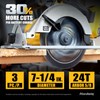 7 1/4 Inch Framing Circular Saw Blade-3Pack, 24T ATB Carbide