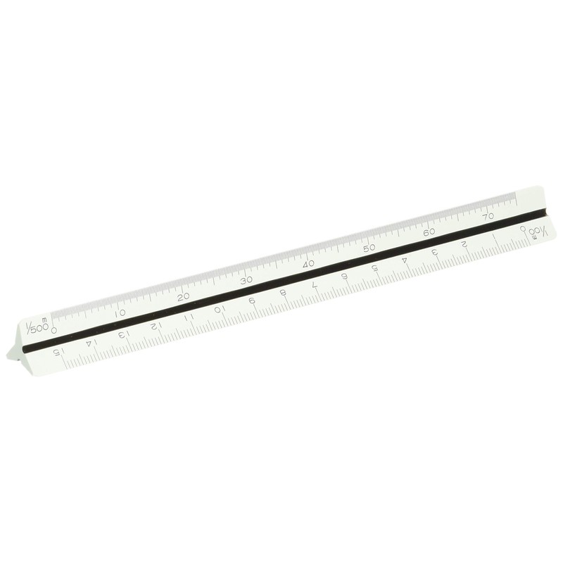 Kokuyo TZ-1561NG Triangular Scale, ABS 5.9 inches (15 cm), For