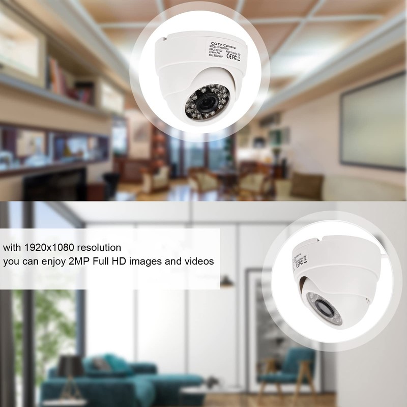 Security Camera, Infrared Night No Delay 4 in 1 3.6mm