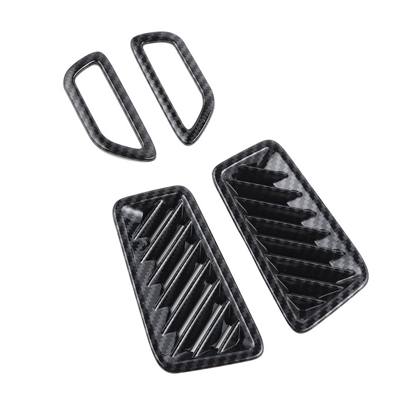 4pcs Car Interior Front Upper Air Vent Outlet Cover Trim