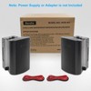 Herdio 4 Inches Passive Outdoor Speakers with 200Watt Powerful Bass
