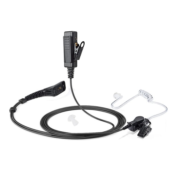UAYESOK Walkie Talkie Headset Covert Security Radio Earpiece with Big