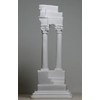 Ruins Columns Corinthian Ancient Greece Cast Marble Statue Sculpture