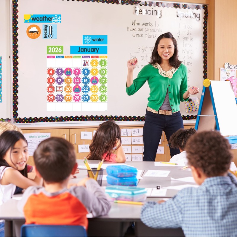 Dowling Magnets Magnet Tools Giant Magnetic Calendar Set, 94 Pieces.