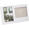 LADONNA 083602 Metal 2-Sided Frame, LA10-20-WH White