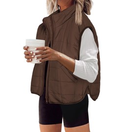 Zeagoo Womens Winter Puffer Vest Down Vests Outerwear With Pockets