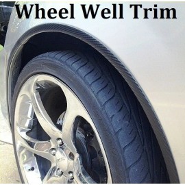 Automotive Authority BLACK CARBON FIBER WHEEL WELL FENDER TRIM MOLDING D.I.Y. KIT - WARRANTY