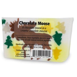 Primal Elements Bar Soap in Shrinkwrap, Chocolate Moose, 5.8 Ounce