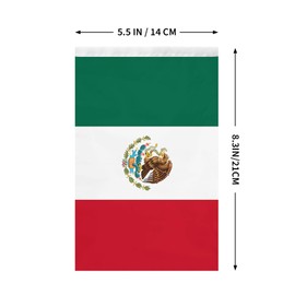 Mexico String Flag Pennant Banner, 5.5 x 8.3 Inch Mini Mexican Flags Bunting Banner, Festival Sports Event Party Classroom Outdoor Indoor Decor, 20 Ft 20 Flags