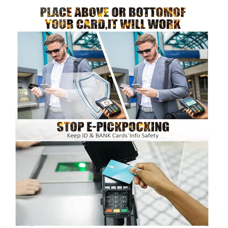 BUISAMG RFID Blocking Card, Credit Card Protector, One Card Protects