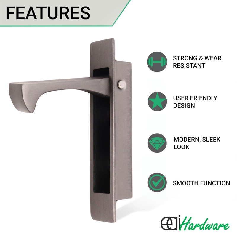 EAI Edge Pull Handle for Pocket Door | 90x18x14mm |