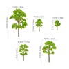Totority 20pcs Tiny Model Trees: Faux Mini Trees for Craft