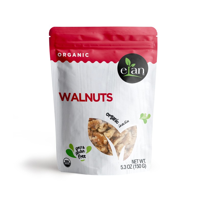 ELAN Organic Walnuts 8 Pack, 42.4 Oz (Packaging may vary