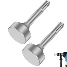 Gokelomg 2 x SDS-Plus T-post earth rod driver, drill bit driver, durable hammer drill rod converter for hammer drill earth rods F