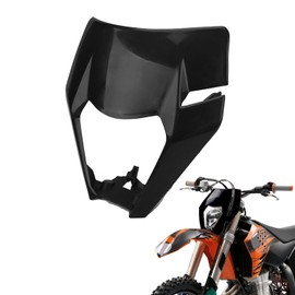 BIUGERCN Motorcycle Headlight Mask Headlight Cover Lampshade for EXC EXCF XC XCF XCW SX SXF 125cc 250cc 300cc 350cc 450cc 530cc Black