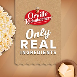 Orville Redenbacher’s Microwave Popcorn, Naturals Simply Salted Flavor, 3g Fiber Per Serving, Movie Night Supplies, 3.29 oz., 3-Count (12 Boxes)