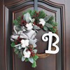 HL Home Adjustable Metal Wreath Hanger Over Front Doors, Black