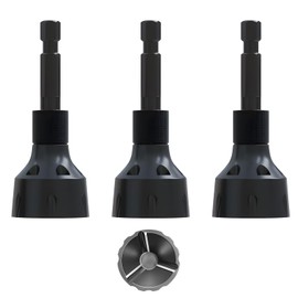 MACXCOIP 3Pcs Deburring External Chamfer Tool with YG8 Carbide Blade, Remove Burr Tools, Deburring Chamfering Drill Bit Repairing Damaged Bolts Fits for 1/8"- 3/4" (3mm-20mm)