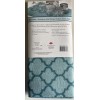 Ritz Trellis Print Reversible Mat Fast Drying Aqua Blue Folds