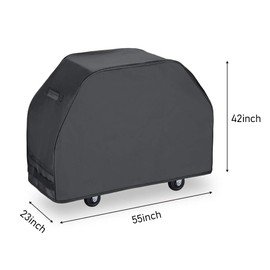 KOLIFE K LIFE Grill Cover 55 Inch, Heavy Duty Waterproof BBQ Cover, Gas Grill Cover for Weber, Char-Broil, Brinkmann, 55" W x 23" D x 42" H