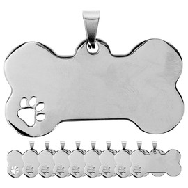 Toddmomy Etiquetas De Identificación De Perro Personalizadas De Acero Inoxidable En Forma De Hues...