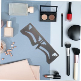 FRCOLOR 5sets Professional Eyebrow Ruler Shaper Tool Symmetrical Brow Guide Stencil for Women Easy Makeup Supplies 2pcs*5