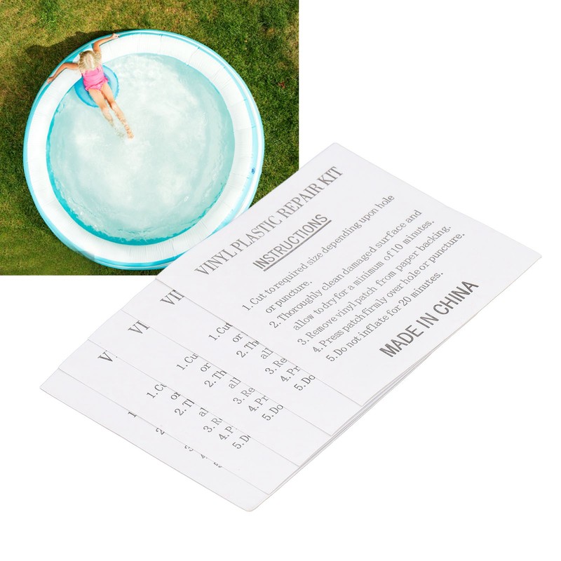 50Pcs Swimming Pool Transparent Repair Sticker Self Adhesive Repair Patch