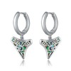YAFEINI Shark Tooth Earrings Sterling Silver Abalone Shell Shark Tooth