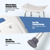 Ez2care Shower Chair, Adjustable Non-Slip Shower Bench with Suction Feet,