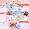 4 Pack Crystal Powder Puff And Container Set, Large Body