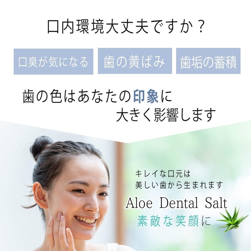 Aloe Dental Salt Fluorine-Free Toothpaste, Quick and Refreshing, Large Size,