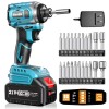 Seesii Cordless Impact Driver 1/4" 220N.m Torque Brushless 3640R/Min 4000mAh