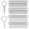 Homo Trends 100Pcs Keyring Rings Key Chain Split Metal Key