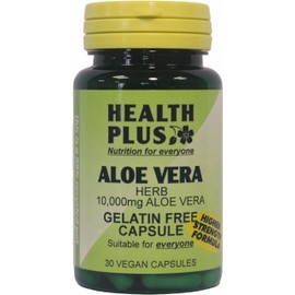 Health Plus Aloe Vera 5000mg Digestive Health Plant Supplement - 30 Gelatin Free Capsules