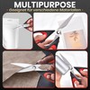 Cozor Kitchen Scissors 22 cm, Household Scissors with Saw Edge,