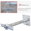 Scaffold 12" Adjustable Leveling Galvanized Screw Jack with Base Plate,