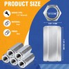 Hicarer 5 Pcs 014973322175 Coupling Nuts 3/8-24 x 1-1/8" Hex
