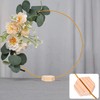 DearCal Metal Floral Hoops with 10 PCS Place Card Holders,Metal