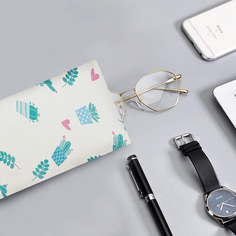 WOW DING 6PCS Eyeglass Pouch, Eyeglasses Cases for Women, Sunglasses