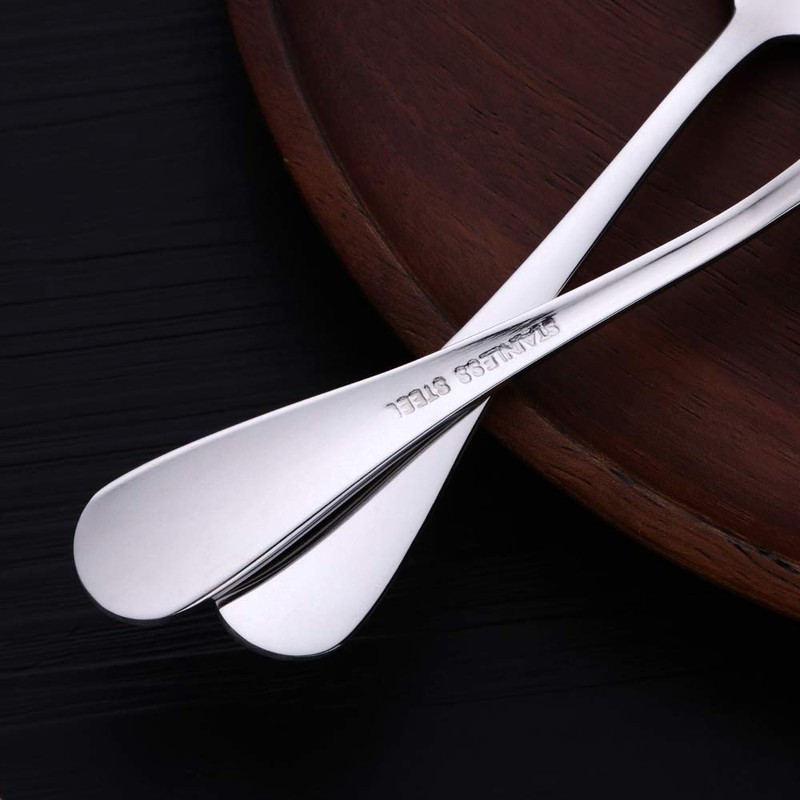 SUNSENGEUR Tea Forks, Stainless Steel Set of 12, Kitchen Accessory