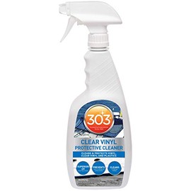 303 Products 303 Products Marine Clear Protective Cleaner - Cleans and Protects Vinyl and Plastics, Provides Superior UV Protection, Prevents Yellowing and Cracking, 32oz (30215) Packaging May Vary