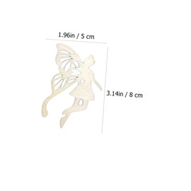 Operitacx 10pcs Boys and Girls Drawing Craft Unfinished Wooden Butterfly Fairy Slices Paint Craft Wood Pieces DIY Home Decor Festive Ornament